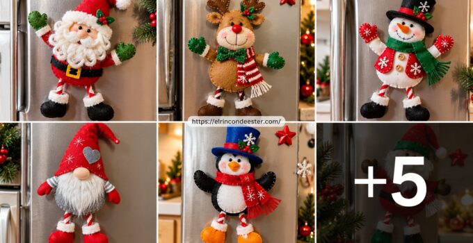 Cómo hacer Muñecos Navideños para la Nevera: Guía Completa con Moldes y Patrones