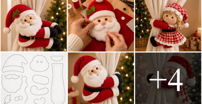 Cómo hacer un Agarrador de Cortinas de Santa Navideño: Guía Completa Paso a Paso