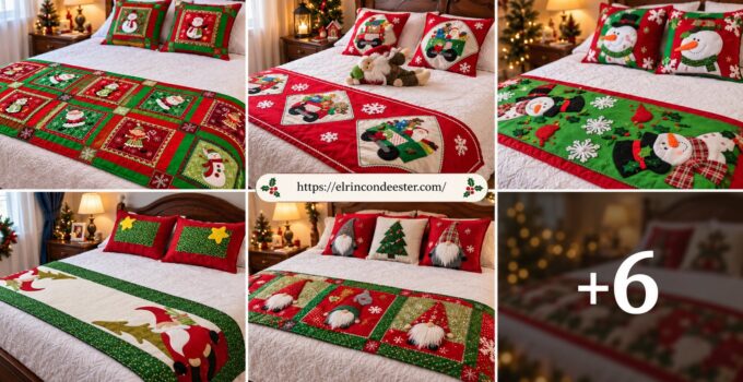 Cómo hacer un Pie de Cama Navideño: Guía Completa con Moldes y Patrones